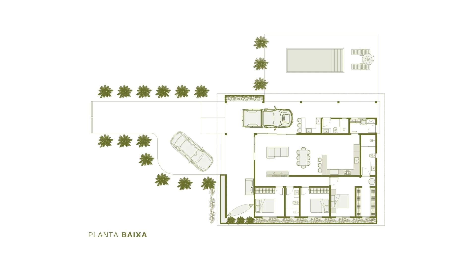 Planta Baixa - Casa Campo